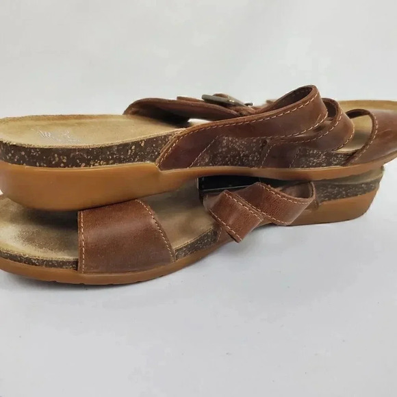 Women's DANSKO Vintage Comfort Wedge Heeled Leather Open Toe Sandals SZ 41 - Picture 14 of 14